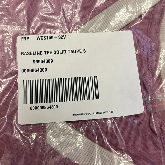 NWOT Free People Baseline Solid Tee in Vanilla Fig - Picture 9 of 9